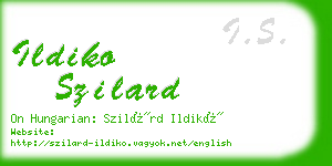 ildiko szilard business card